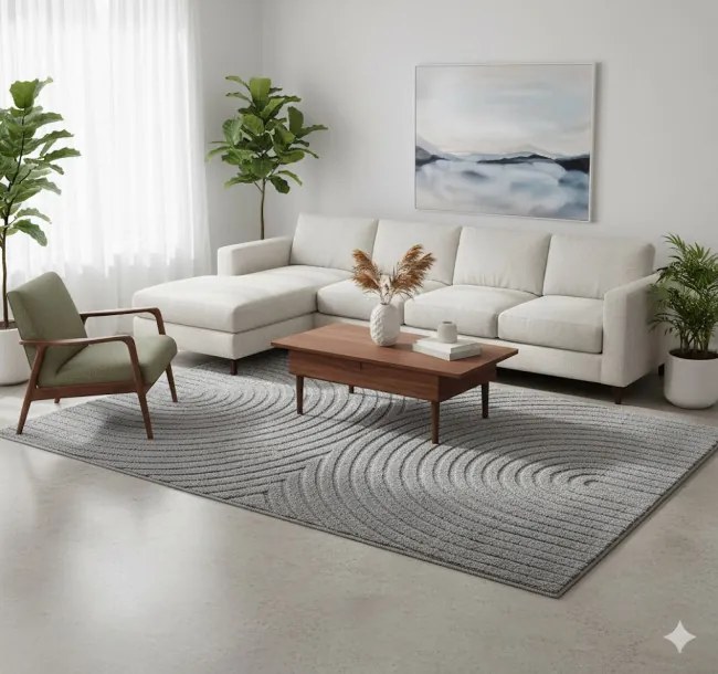 Koberec Modern ART 3D sivý