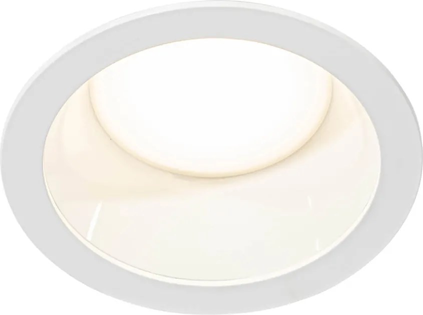 Zapustené bodové svietidlo biele vrátane LED 3000K-5000K s prepínačom Dip - Elias