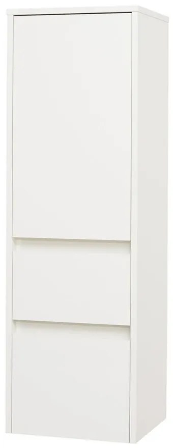 Mereo Mereo, Opto, kúpeľňová skrinka vysoká 125 cm, pravé otváranie, biela, dub, biela/dub, čierna, MER-CN914P