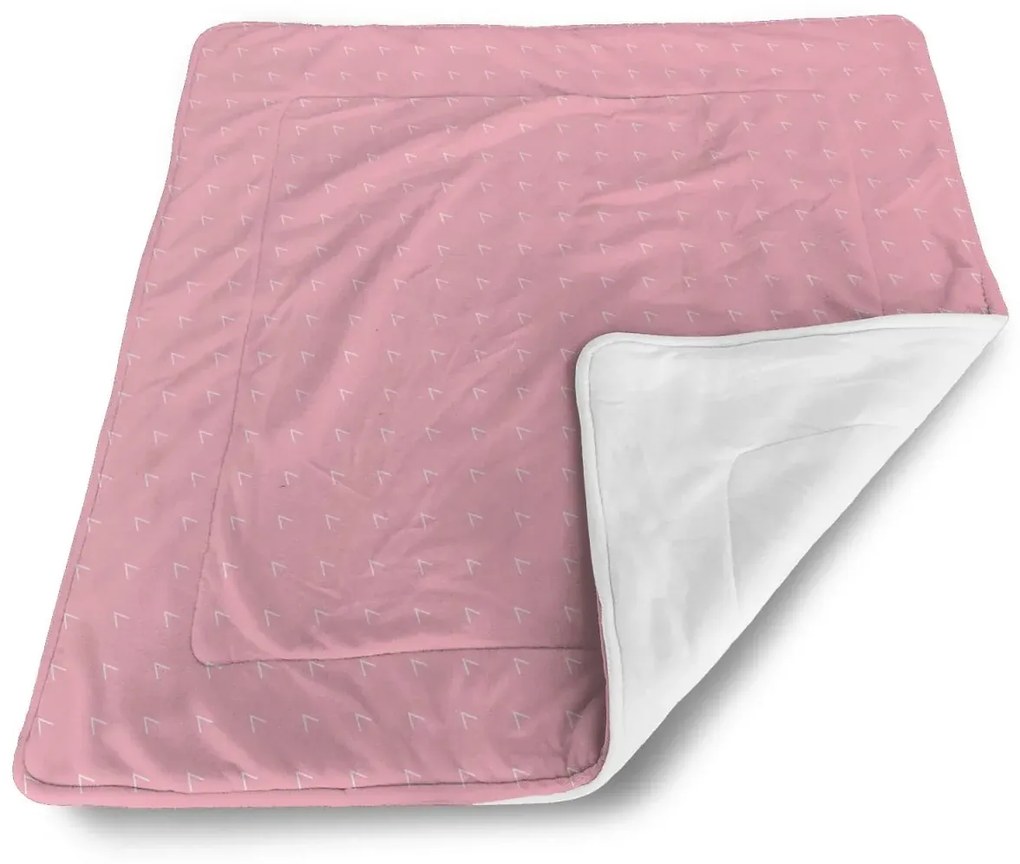 Sablio Deka pre bábätko Biele čiarky na ružovej - 80x100 cm