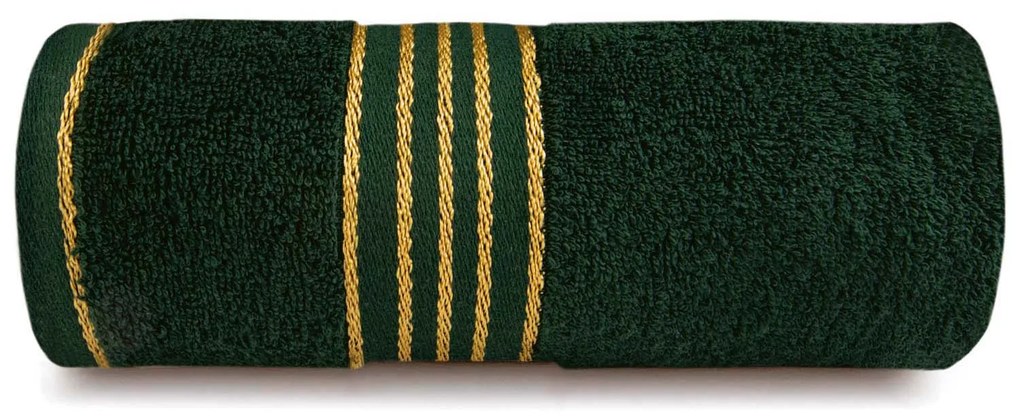 BAVLNENÝ UTERÁK TIWANO 70X140 CM TMAVOZELENÁ