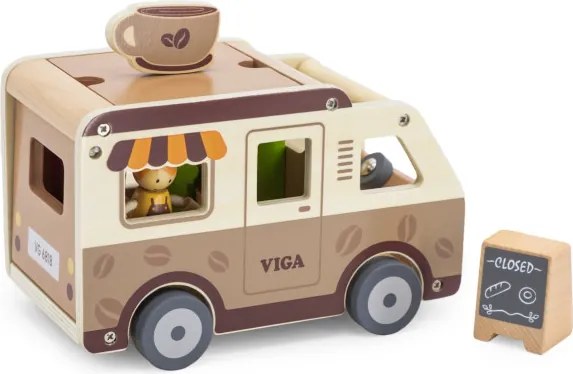 Drevená mobilná kaviareň Viga 44689