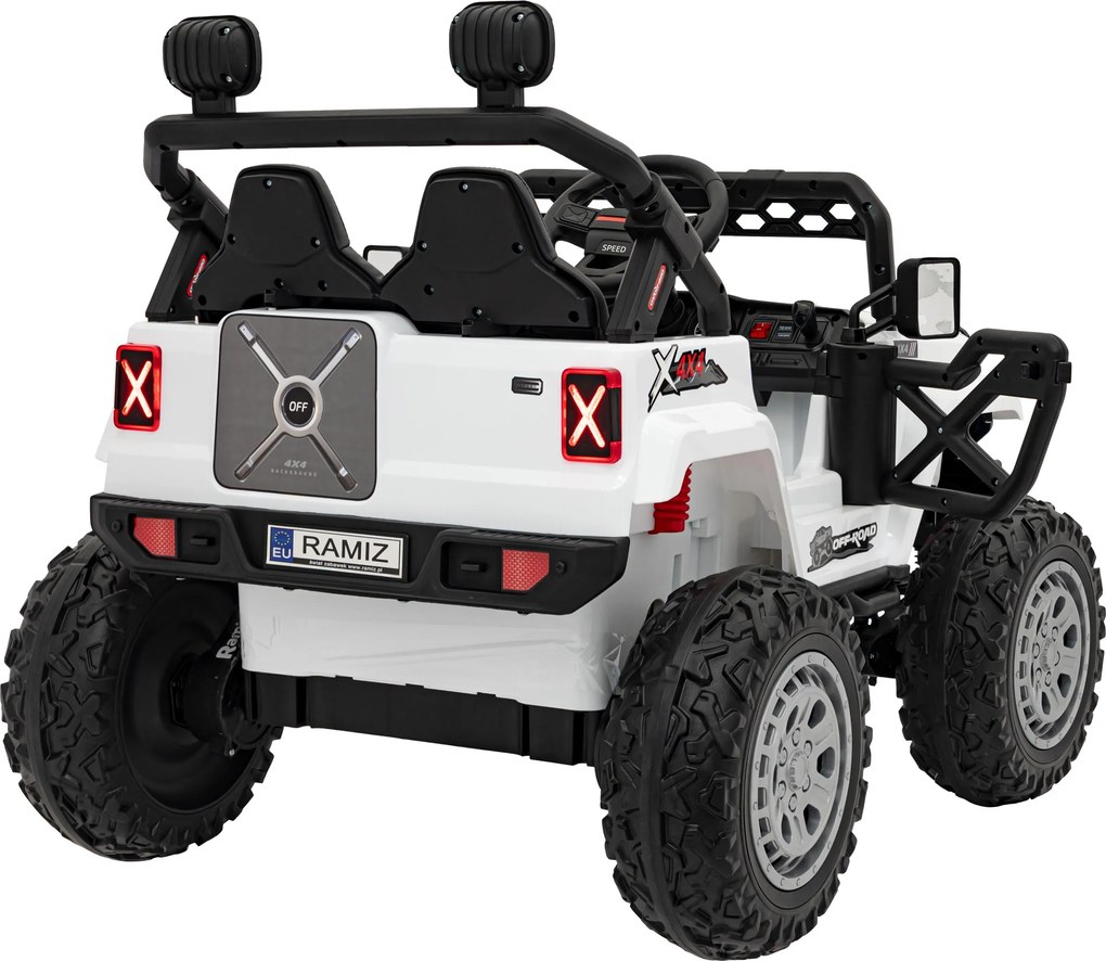 Ramiz Detské elektrické auto OFF ROAD Speed Biele