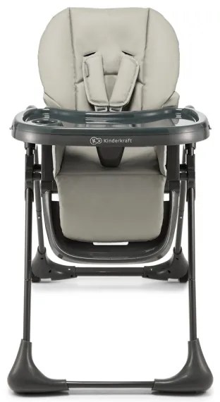 KINDERKRAFT - Detská jedálenská stolička TUMMIE šedá