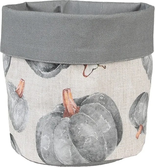 Bavlnený košík na pečivo s tekvicami Country Style Pumpkin - Ø 15*16 cm