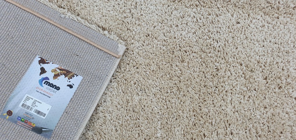 Mono Carpet Kusový koberec Efor Shaggy 2226 Beige - 60x115 cm