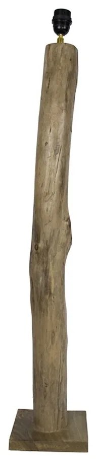 Drevená základňa ku stojacej lampe Eukalyptus - 18 * 18 * 100cm / E27
