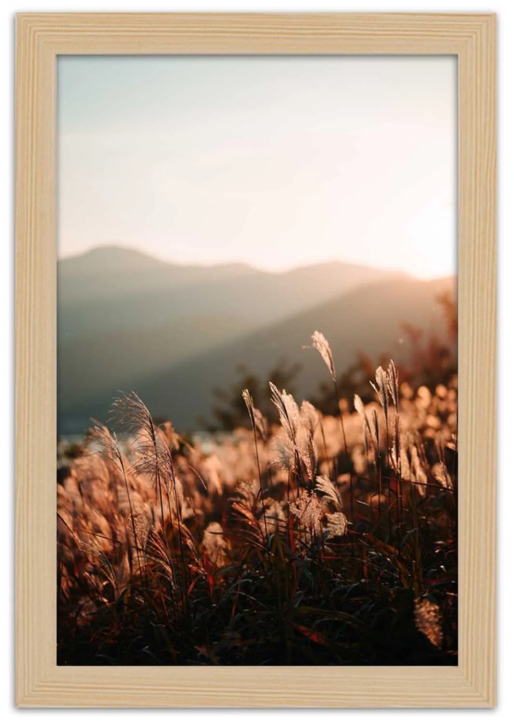 Gario Plagát Obilie a hory Farba rámu: Bez rámu, Rozmery: 70 x 100 cm