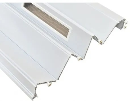 Skladacie dvere 005S biele matné 80 cm