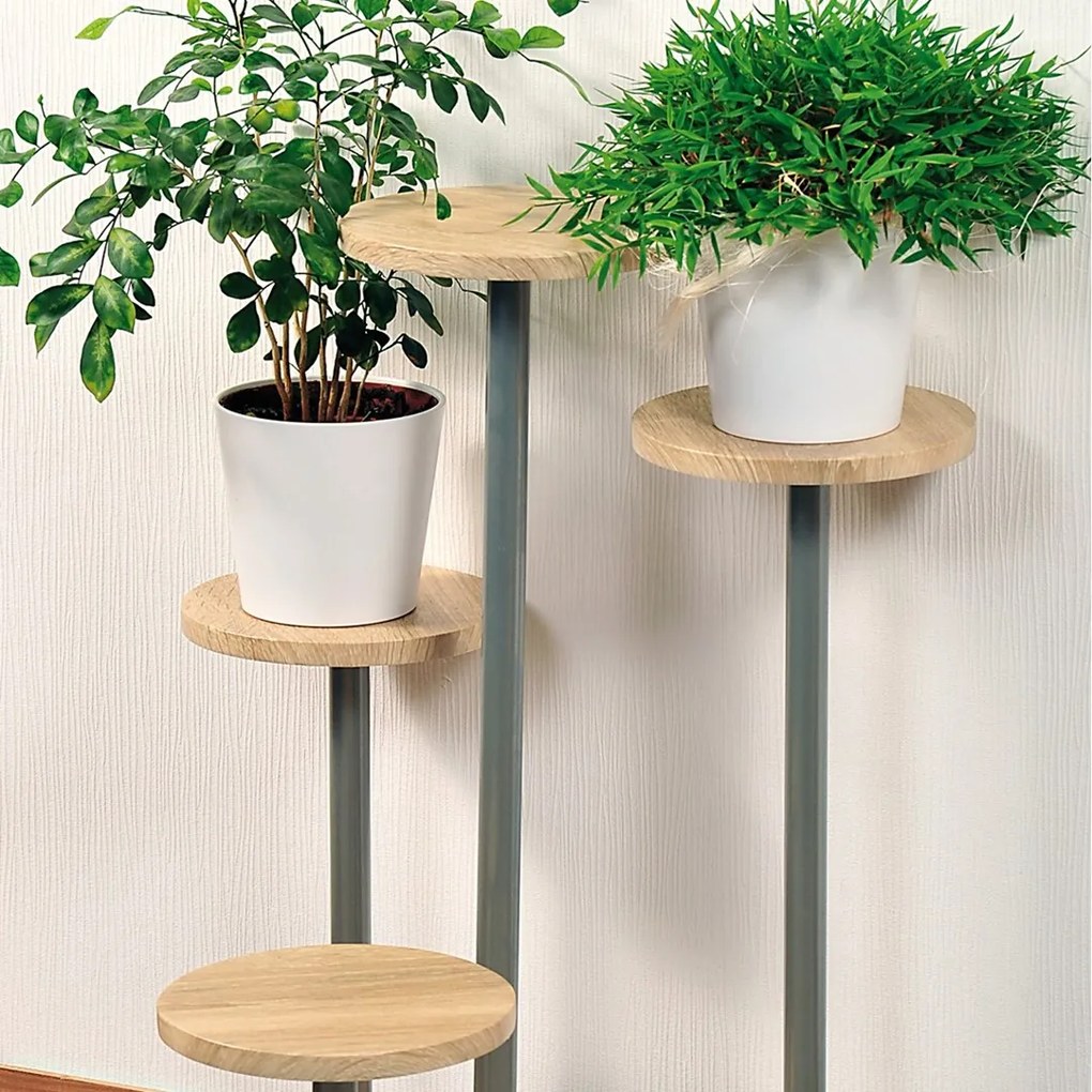 Kvetinový stojan ELIS 72,5 cm dub sonoma