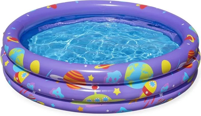 Bestway Nafukovací bazén s loptičkami 102cm x 25cm Bestway 52466 fialový