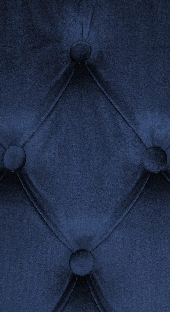 Jedálenská stolička Lisburn - zamat - Modrá