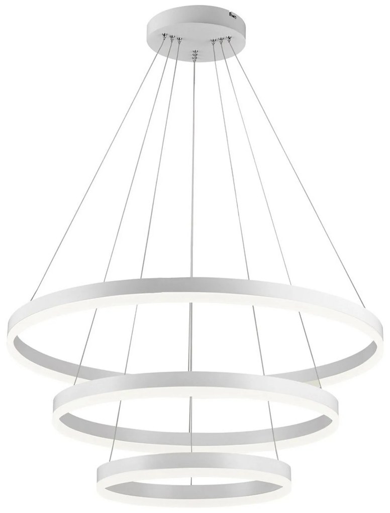 Toolight - LED stropné svietidlo Vegas 20+40+60 + diaľkové ovládanie, biela, OSW-07857