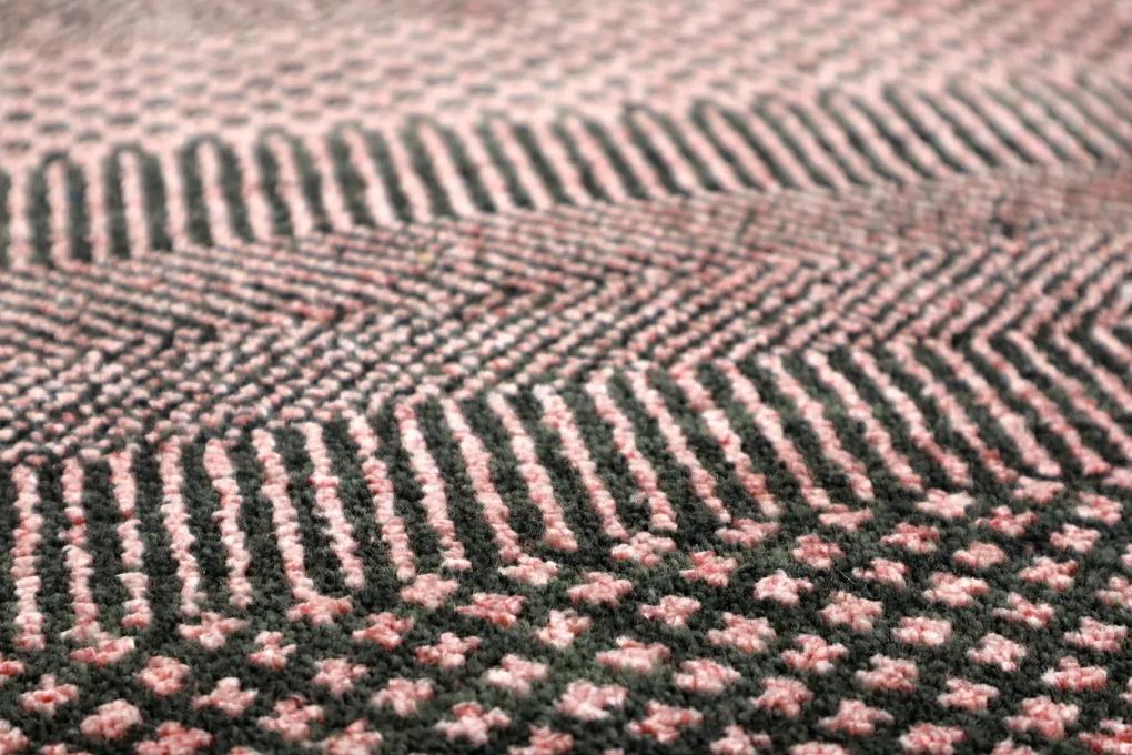 Diamond Carpets koberce Ručne viazaný kusový koberec Diamond DC-MCN Black / rust - 245x305 cm