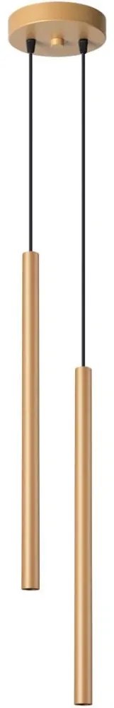 Sollux SL.1305 - Luster na lanku PASTELO 2xG9/8W/230V zlatá