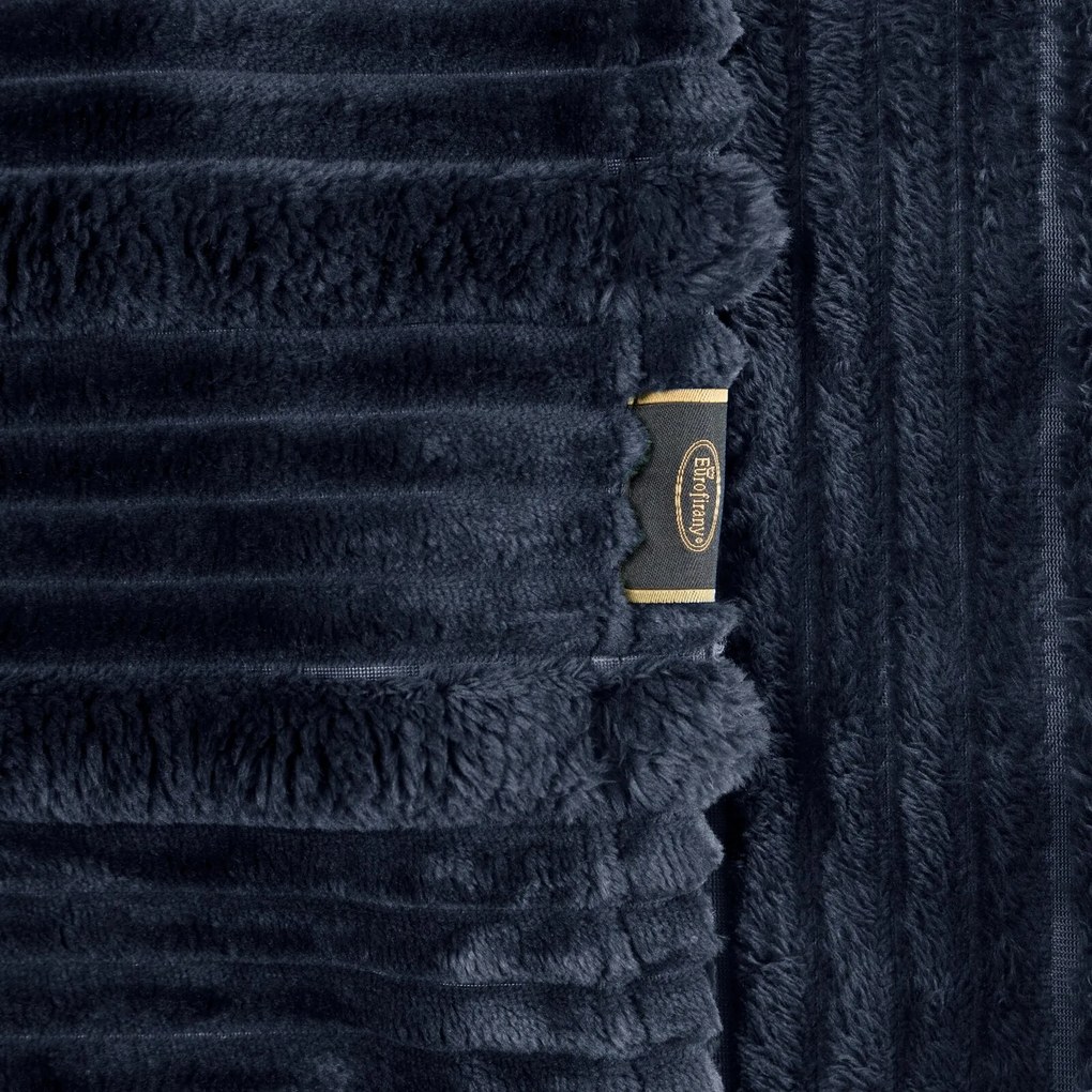 FLANELOVÁ DEKA NINA 200X220 CM TMAVOMODRÁ