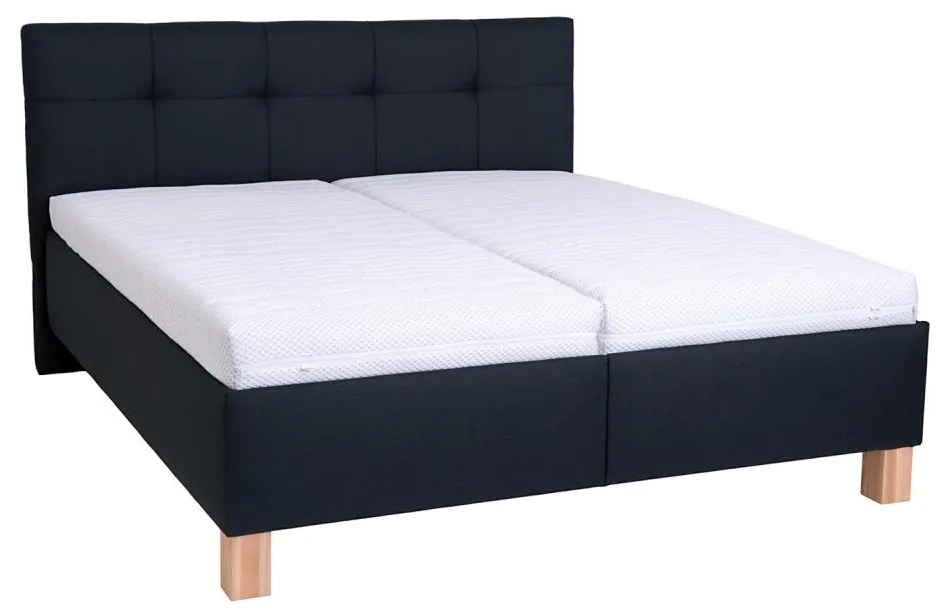 Čalouněná postel s úložným prostorem bez matrace MARIA 180x200 cm antracit PO0007