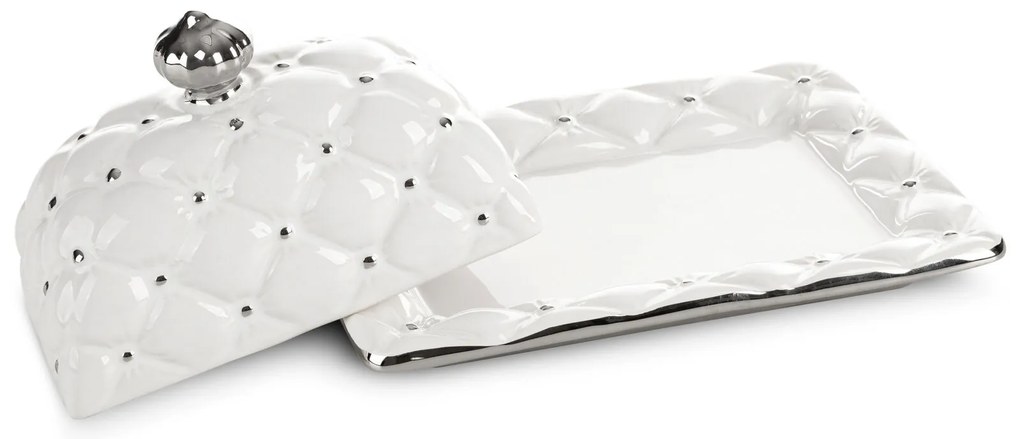 KERAMICKÁ MASELNIČKA ADORE 21X15X10 CM VZOROVANÁ