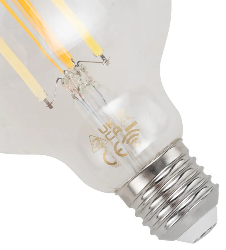 Sada 5 ks Inteligentné stmievateľné LED žiarovky E27 G95 číre 7W 806lm 2700-6500K