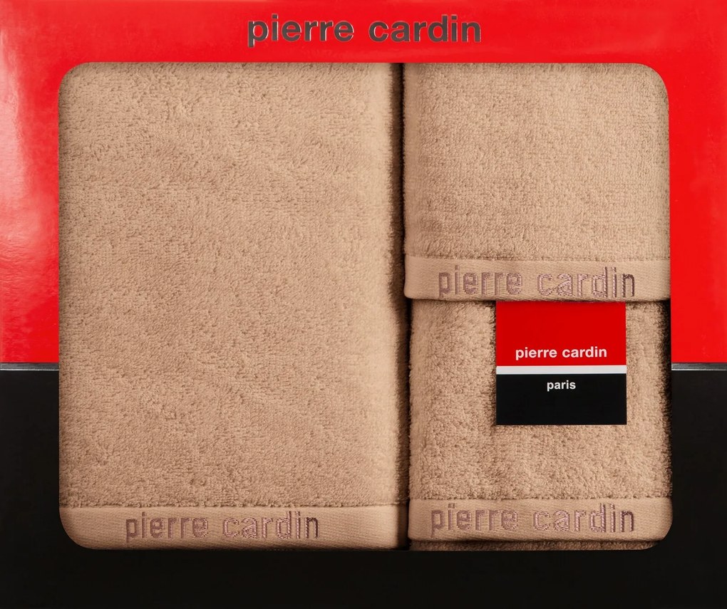FROTÉ UTERÁK PIERRE CARDIN EVI SADA 30X50 CM, 50X90 CM, 70X140 CM PUDROVÁ