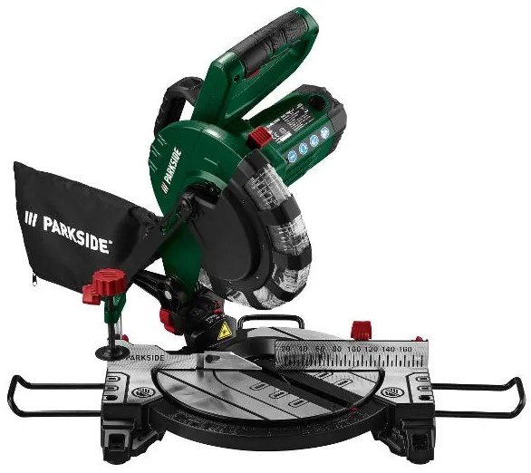 Parkside® Skracovacia a pokosová píla PKS 1500 C4 + Univerzálny podstavec PUG 1550 A1 (800010814)