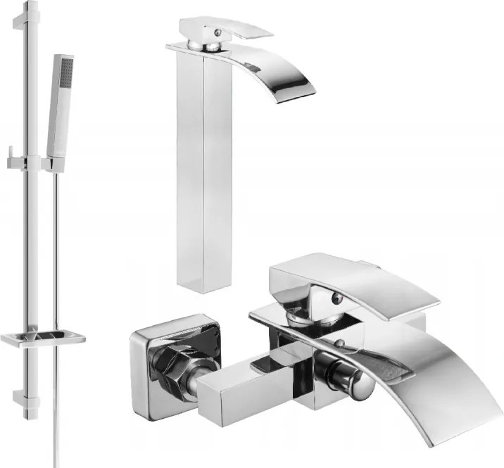 Mexen Aries DQ77 vaňová súprava, chrómová - 744813DQ77-00