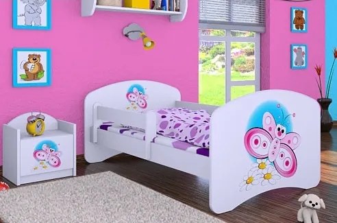 MAXMAX Detská posteľ bez šuplíku 180x90cm MOTÝLIK