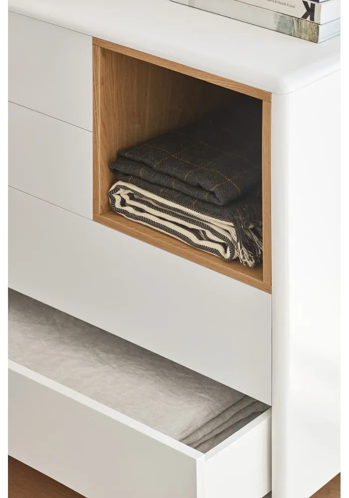 Krémovobiela komoda 90x90x40 cm Corvo – Teulat