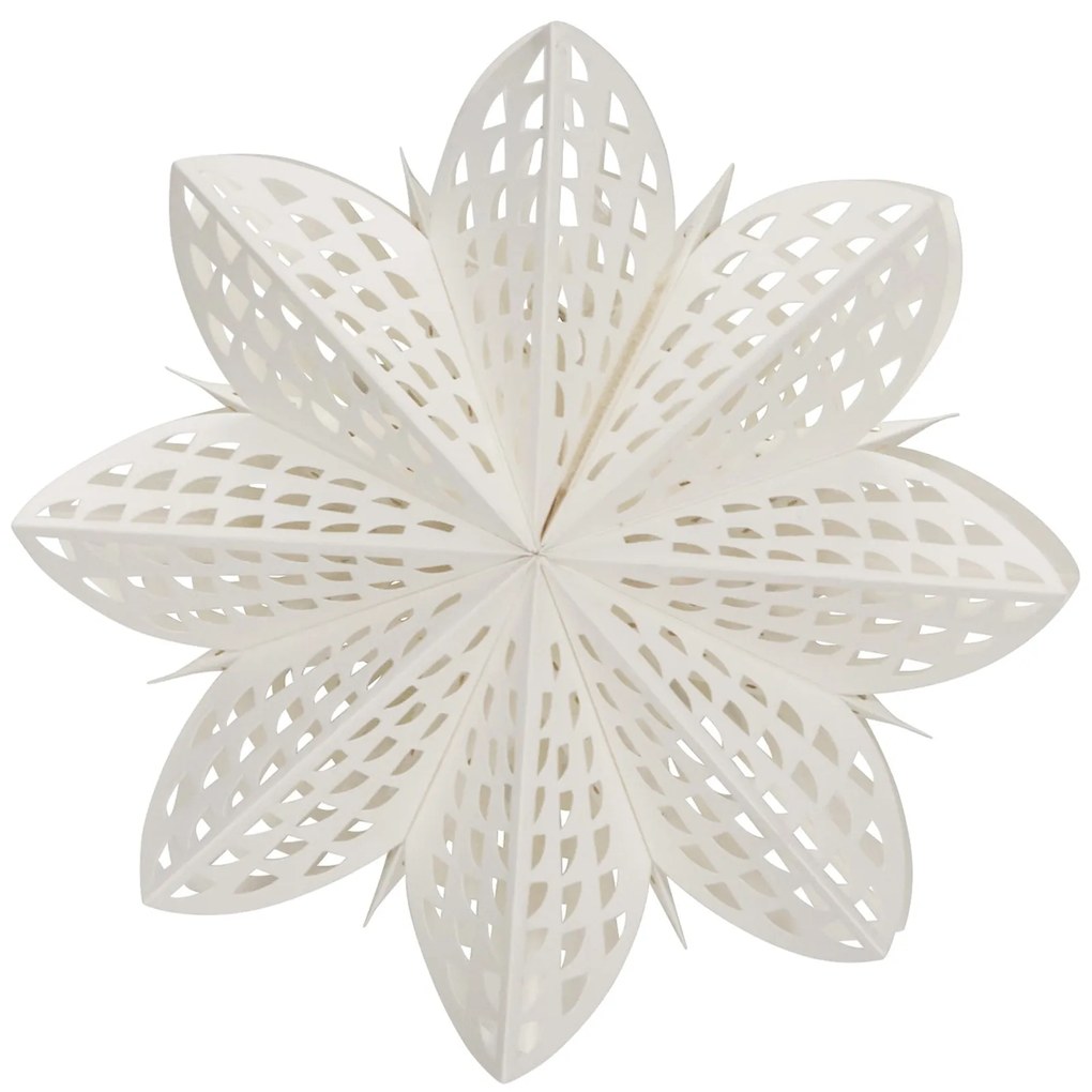 House Doctor Závesná svietiaca hviezda Gint White 30 cm