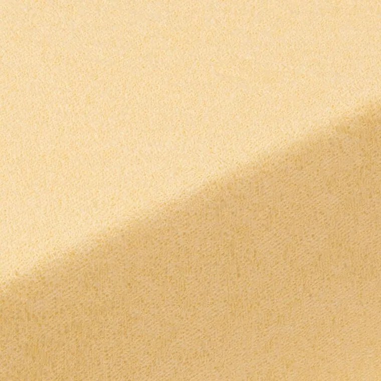 Napínacia plachta na posteľ froté EXCLUSIVE žltá 90 x 200 cm