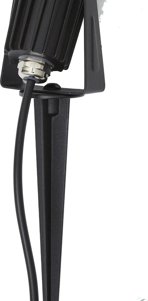 Moderný 12V reflektor čierny vrátane LED IP67 - Voltaire Pico