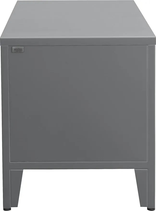 Sivá skrinka na topánky s lavicou Salino – Støraa