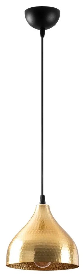 Závěsný lustr Tattoo V zlatý/černý