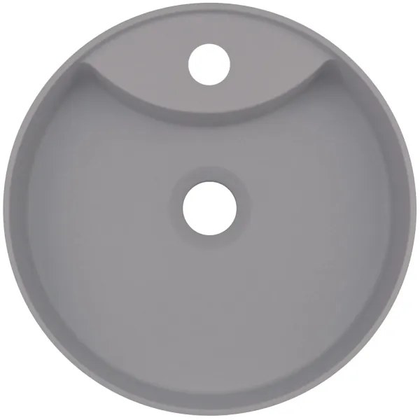 Deante CQS_SU4B-Umývadlo na dosku s otvorom SILIA pr. 36 cm granit/metalická sivá