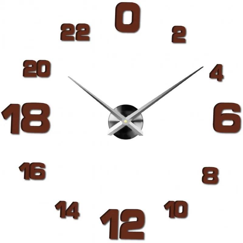 Moderné nalepovacie nástenné hodiny | 3D hodiny 12S022-Wall clock