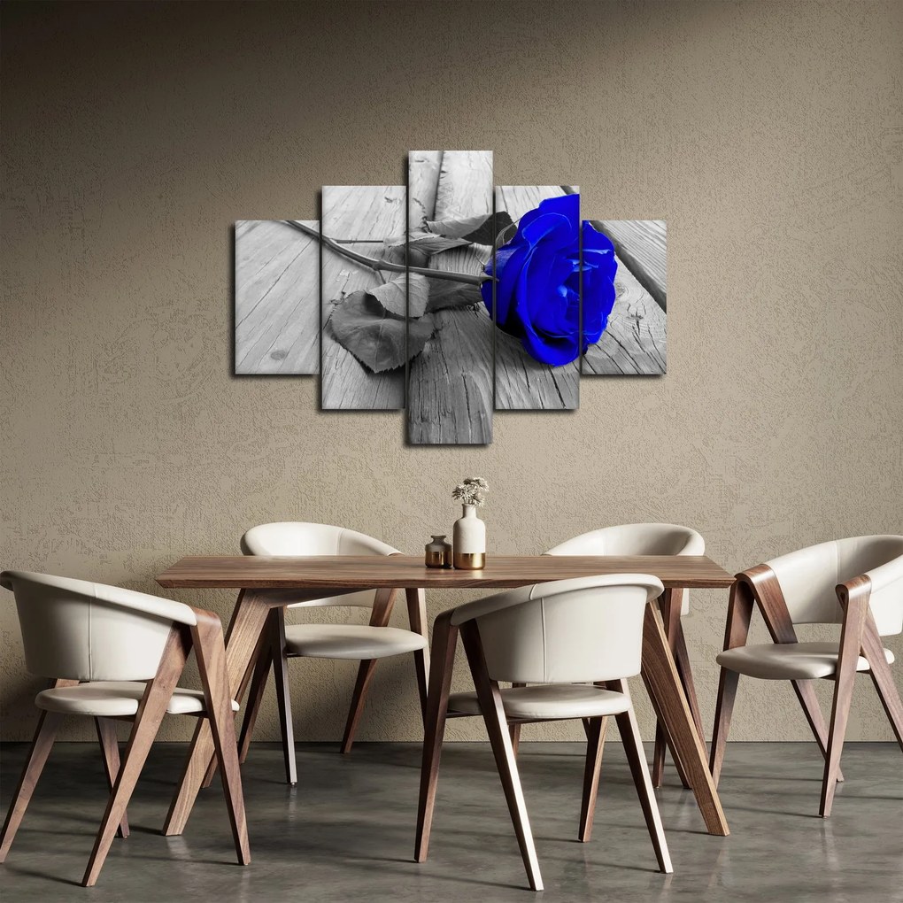 Obraz - Modrá ruža (150x105 cm)