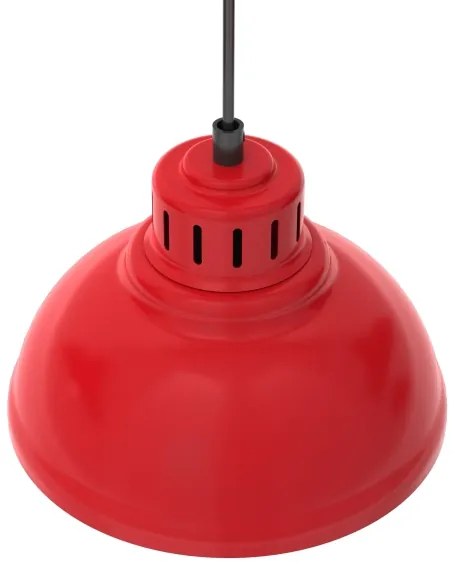 Luster na lanku SVEN 4xE27/15W/230V červená