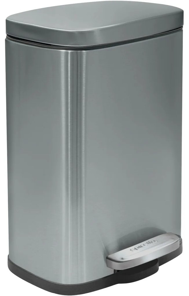 Spirella Pedálový odpadkový kôš soft-close Akira 12 l, brúsená nehrdz. oceľ, 12 l