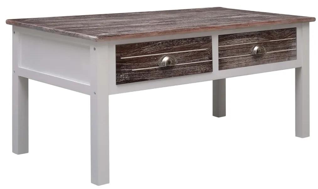 Konferenčný stolík hnedý 100x50x45 cm drevený 284134