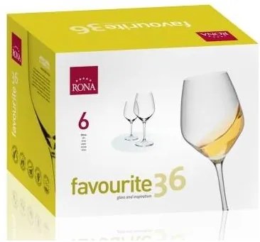 RONA FAVOURITE POHÁR NA VÍNO 360ML SADA 6 KS