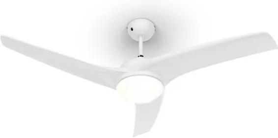 Klarstein Figo, stropný ventilátor, 52", 55 W, stropná lampa, 2 x 42 W,  diaľkový ovládač, biely | BIANO
