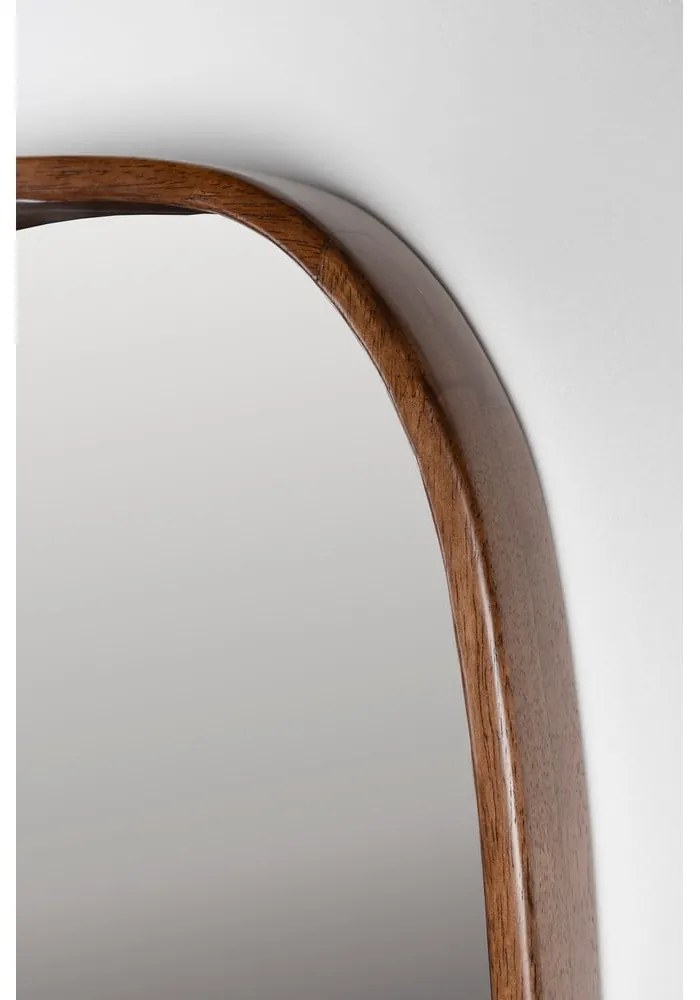 Nástenné zrkadlo s dreveným rámom 40x120 cm Nyko – White Label