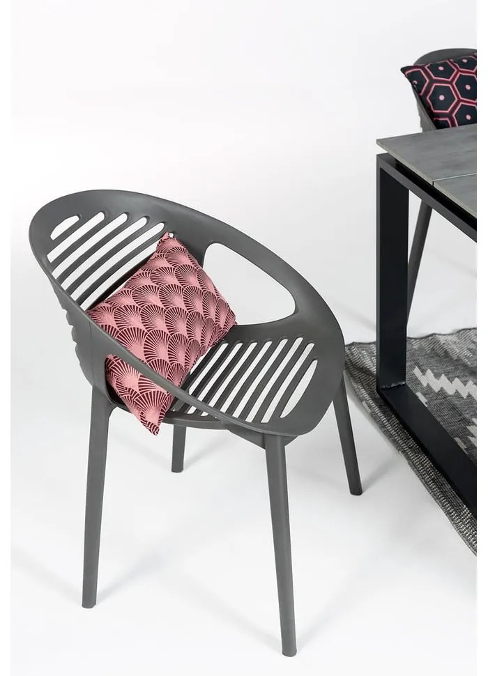 Sivá stohovateľná záhradná stolička Bonami Essentials Joanna