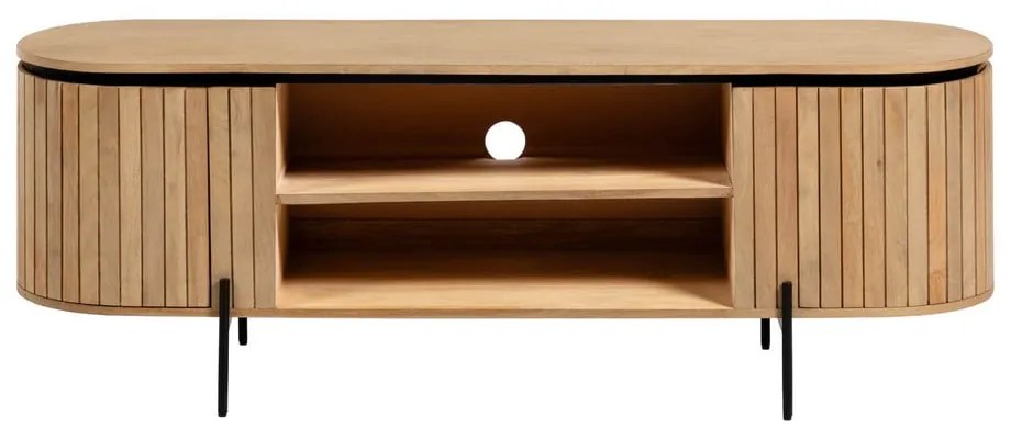 TV stolík z mangového dreva v prírodnej farbe 160x56 cm Licia – Kave Home