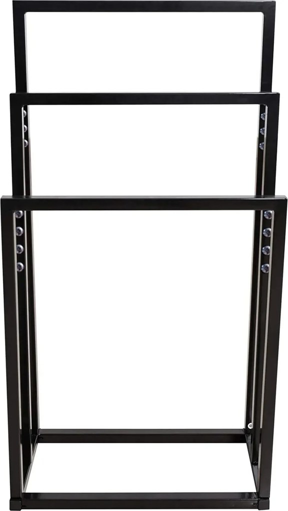 Tutumi Tutumi, 3-ramenný kovový stojan na uteráky 600x260x1000 mm 391840, čierna matná, HOM-01003