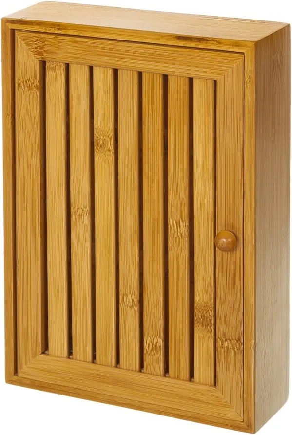 Nástenný box z bambusu na kľúče Unimasa , 19 × 27 cm