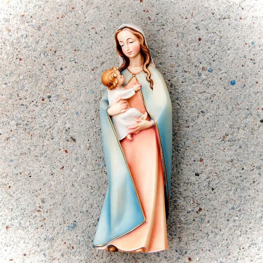 Moderná Panna Mária a dieťa