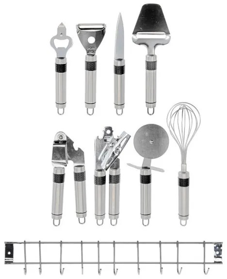 Sada kuchynských nástrojov z nehrdzavejúcej ocele 9 ks