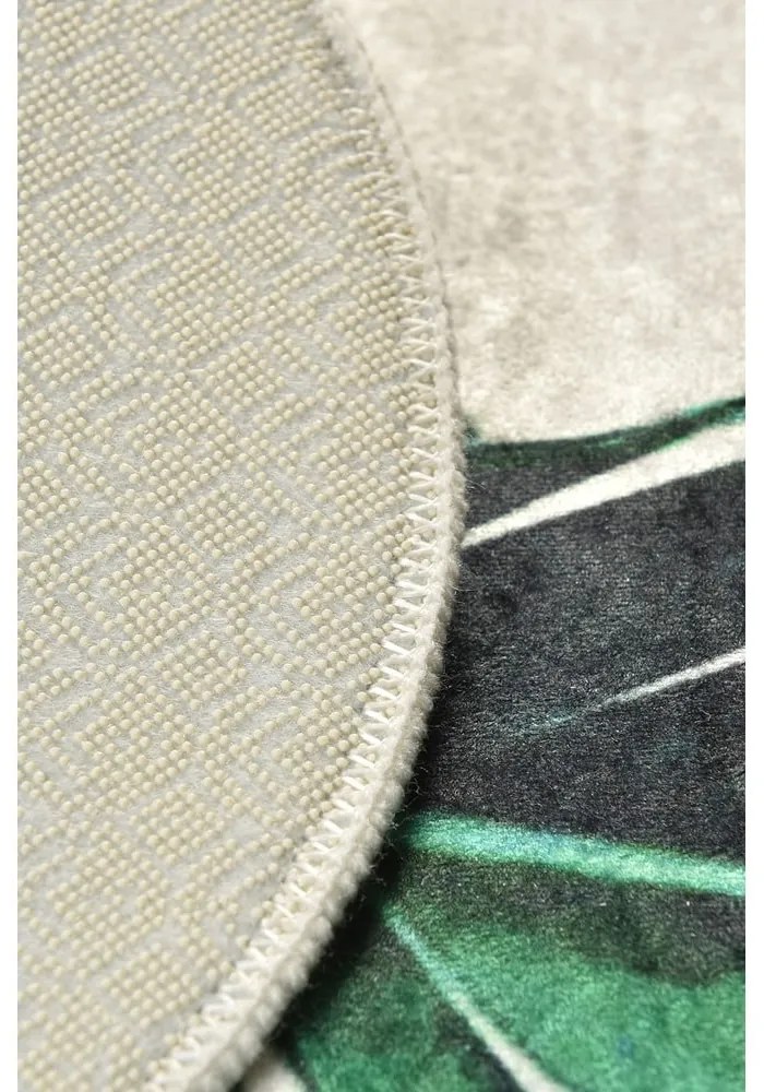 Zeleno-béžové kúpeľňové predložky v súprave 2 ks 60x100 cm Floret – Foutastic