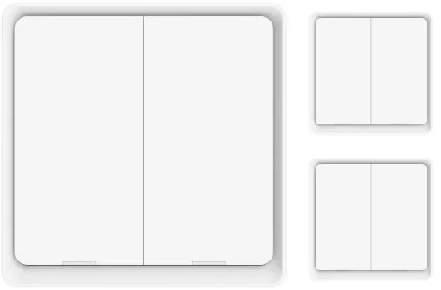 Immax NEO 07507C - SADA 3x Vypínač 2-tlačidlový SMART 3xCR2430 Zigbee 3.0 Tuya